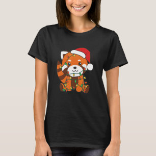 Red Panda Merry Christmas Winter Pandas Christmas T-Shirt