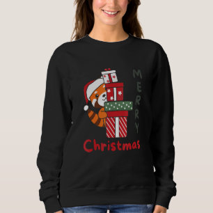 Red Panda Merry Christmas Winter Red Pandas Christ Sweatshirt