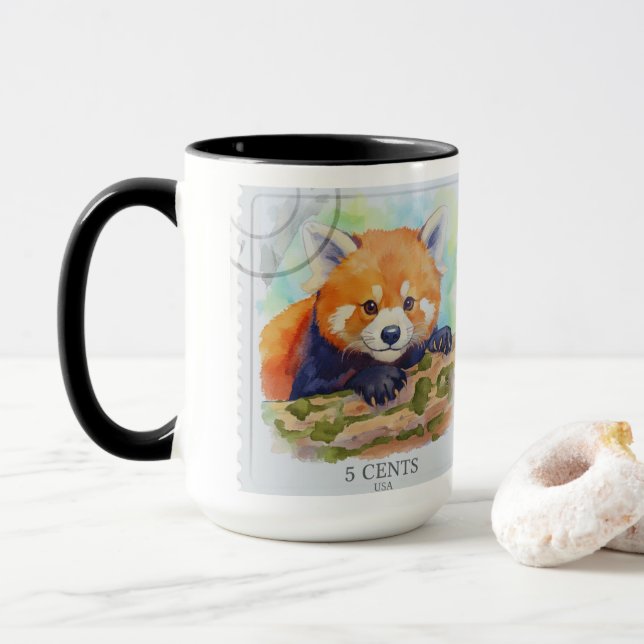 Red panda mug (With Donut)