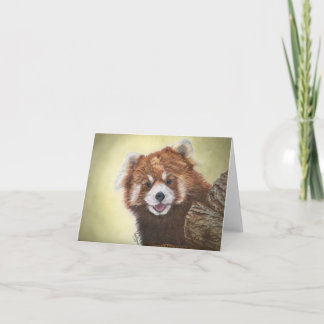 Red panda notecard