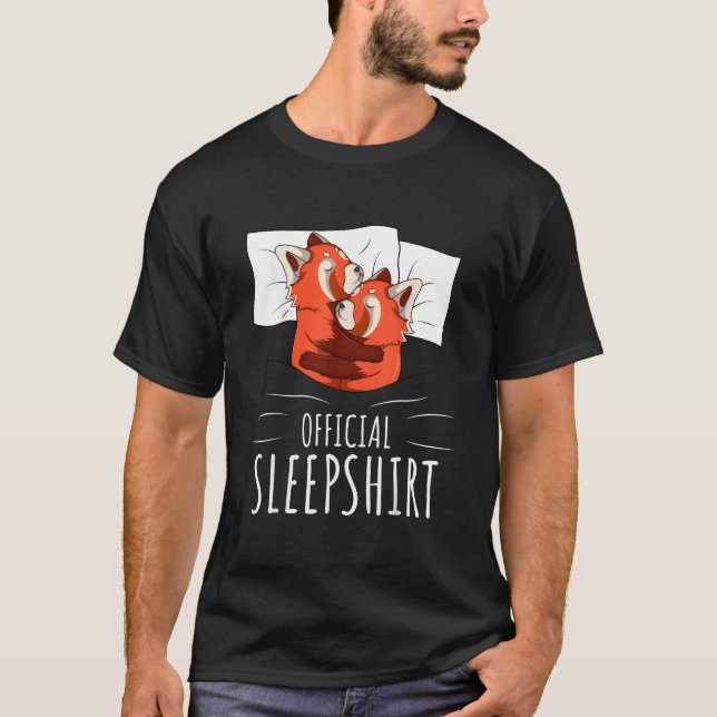 Red Panda Official Sleep T-Shirt (Front)