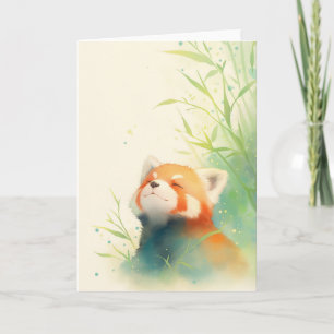Red Panda Peaceful Bliss Card
