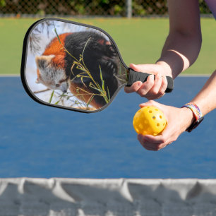 Red panda pickleball paddle