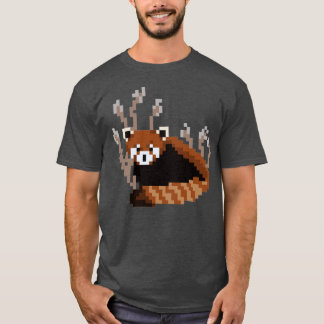 Red Panda Pixel Art T-Shirt