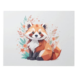 Red Panda Playful Adorable Fun Animal Colourful Jo Notepad