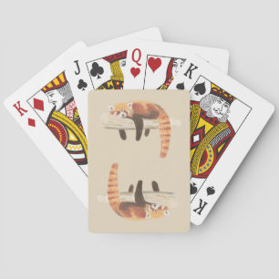 Red Panda Playing Cards