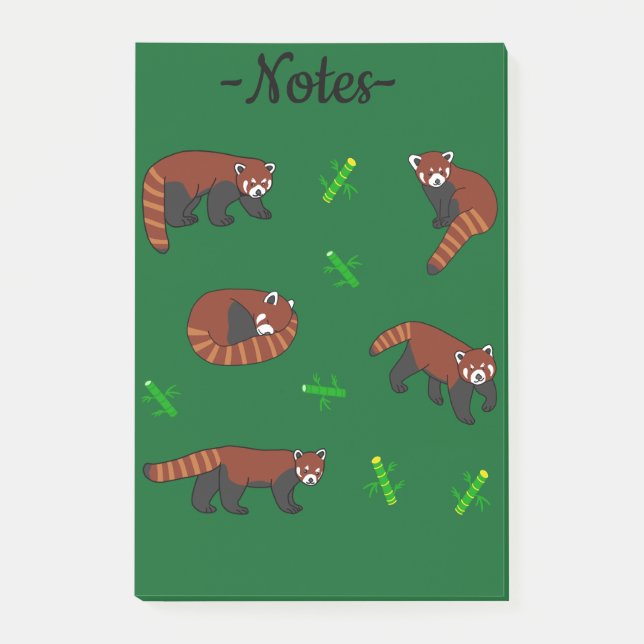 Red Panda Post-it Notes (Front)