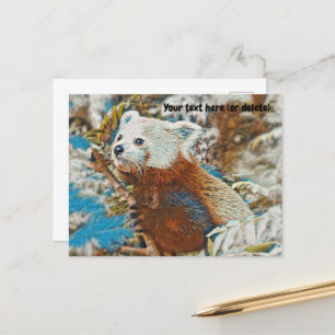 Red Panda Postcard