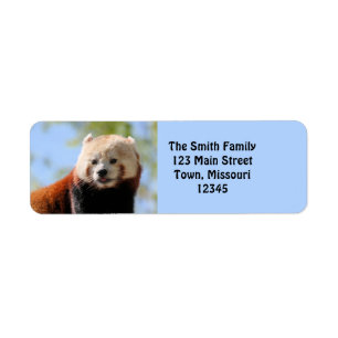 Red Panda Return Address Label