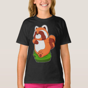 Red Panda Runner Running Sports T-Shirt