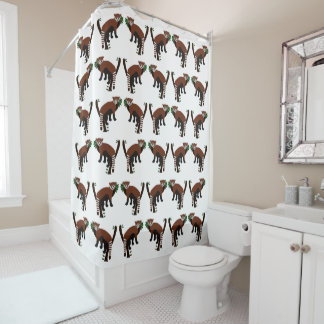 Red Panda Shower Curtain