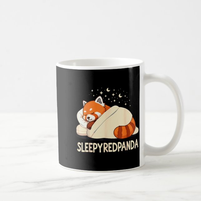 Red Panda Sleep Pajamas  Coffee Mug (Right)