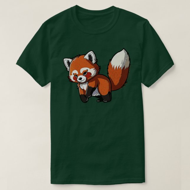 Red Panda Sticker 2 T-Shirt (Design Front)