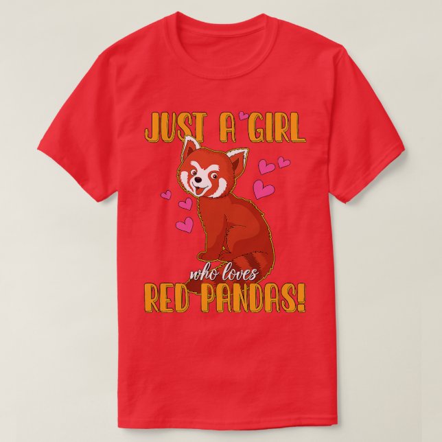 Red Panda Stuffed Animal Red Panda 2 T-Shirt (Design Front)