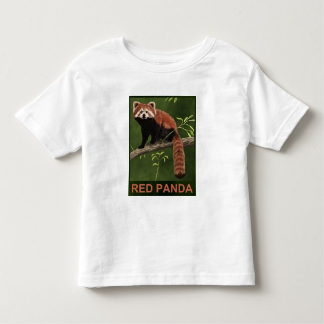 Red Panda Toddler T-Shirt (Front)