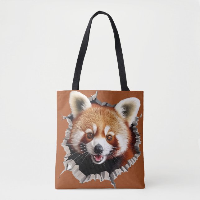Red Panda Tote Bag (Front)
