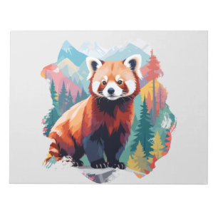 Red Panda Vector Art Animal In The Majestic Nature Notepad