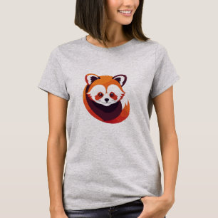 Red Panda Vector Art Animal Modern Urban Graphic  T-Shirt