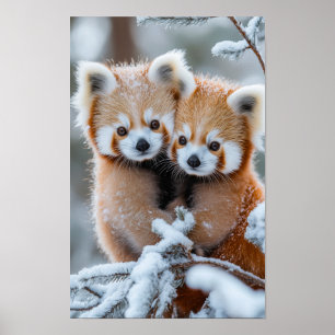 Red Panda Wild Animal In A Natural Environment Poster