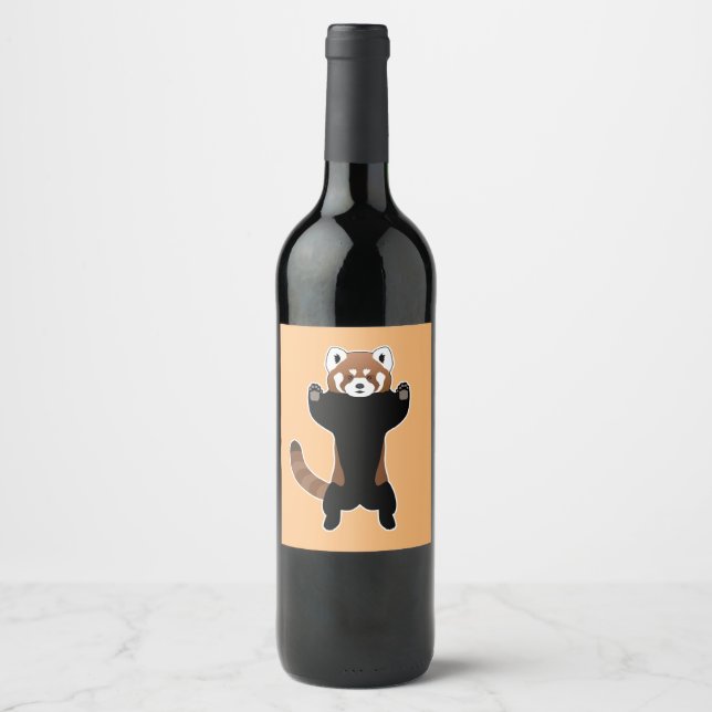 Red Panda  Wine Label (Front)