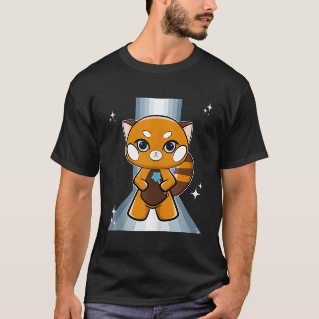 Red Panda With Sceptre T-Shirt (Front)