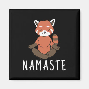 Red Panda Yoga Magnet