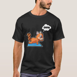 Red Panda Yoga Poses Sport Gymnastics Ohm Heartbea T-Shirt