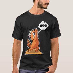 Red Panda Yoga Poses Sport Gymnastics Ohm Heartbea T-Shirt