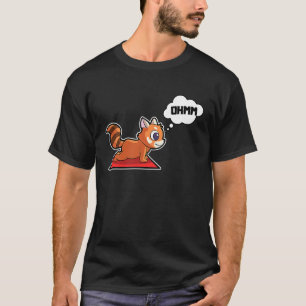 Red Panda Yoga Poses Sport Gymnastics Ohm Heartbea T-Shirt