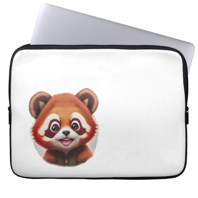 Red Pandakopf / red panda head Laptop Sleeve (Front)