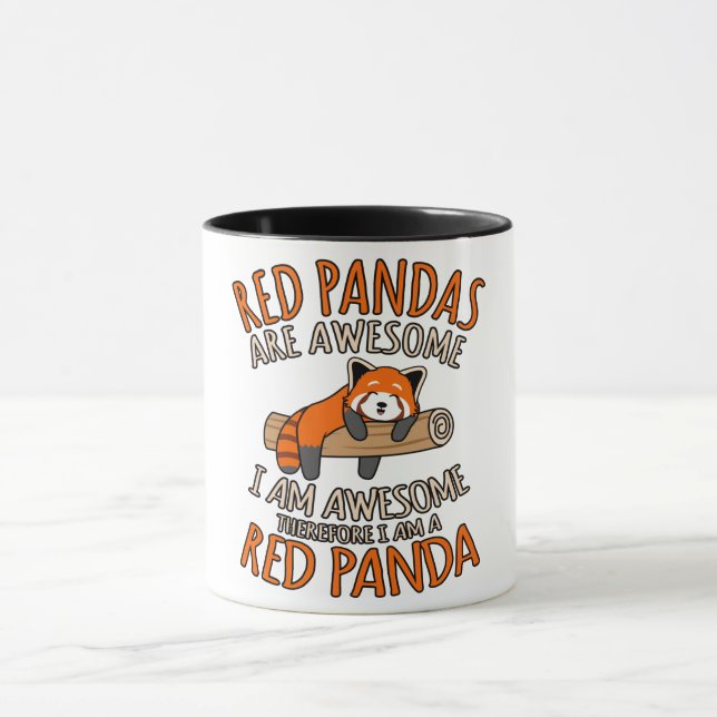 Red Pandas Are Awesome Cute Pet Animal Panda Lover Mug (Center)