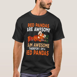 Red Pandas Are Awesome Men Women Red Panda Boys Ki T-Shirt