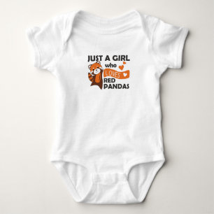 Red Pandas Girl Love Red Panda Kawaii Cute Animals Baby Bodysuit