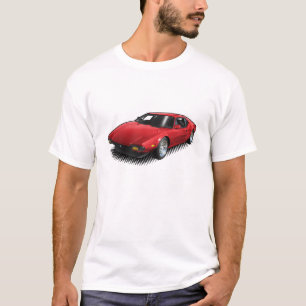 Red Pantera on White T-Shirt