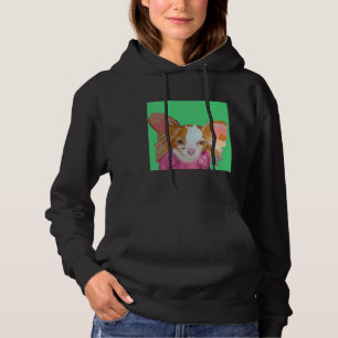 Red Papillon Green Hoodie