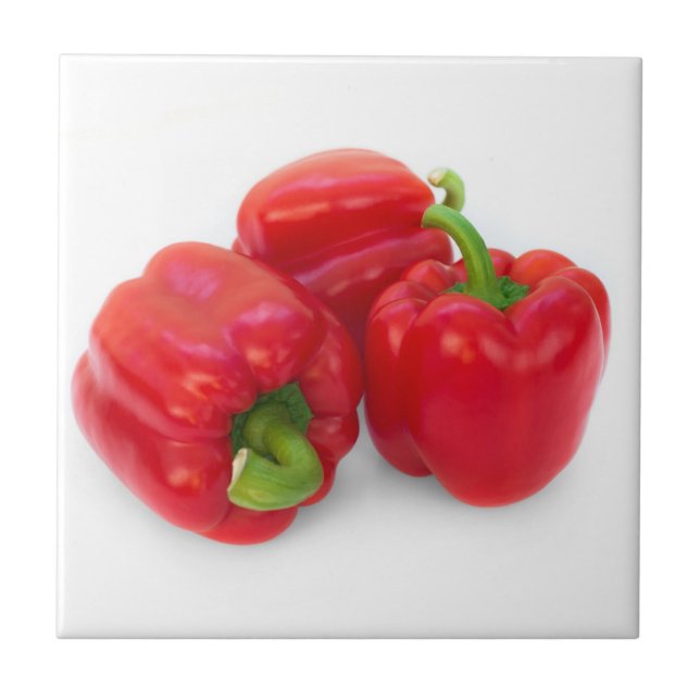 Red paprika ceramic tile (Front)