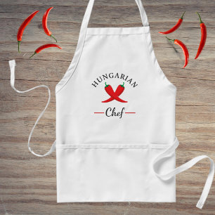 Red Paprika Cross • Modern Hungarian Chef Standard Apron