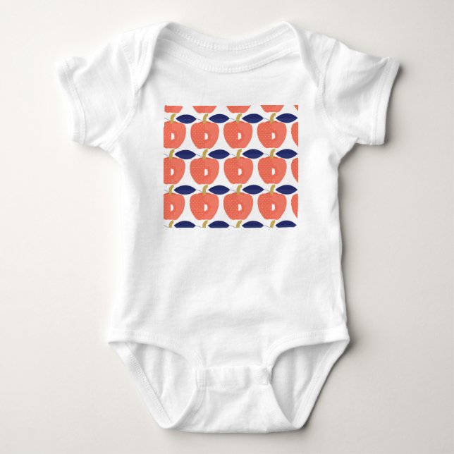 Red Paprika: Spice Inspired Seamless. Baby Bodysuit (Front)