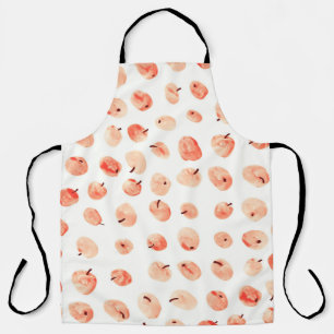 Red paradise apples pattern apron