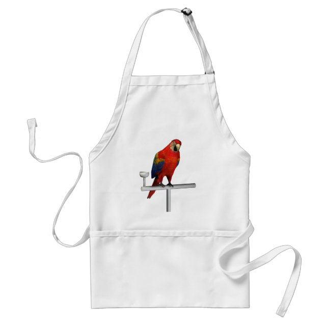 Red Parrot Scarlet Macaw Standard Apron (Front)
