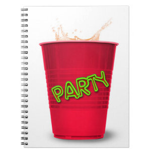 Red Party Cup Notebook