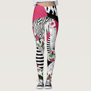 red patchwork, popular, patchwork throw pillow leggings