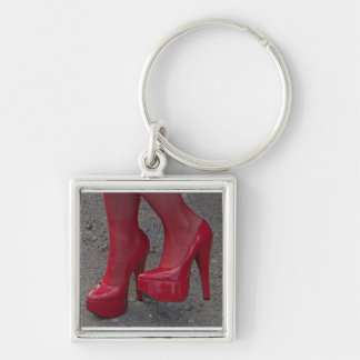 Red Patent Leather High Heels Keychain