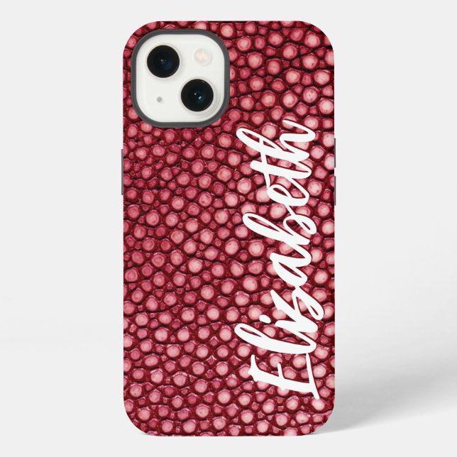 Red Pattern iPhone Case (Back)