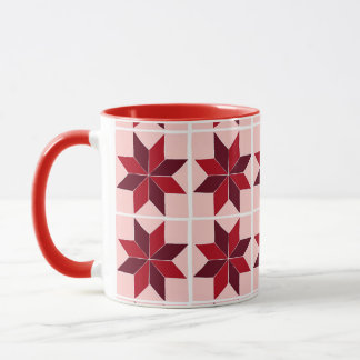 Red pattern mug