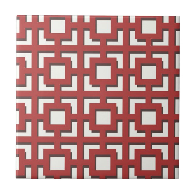 Red Pattern Tile (Front)