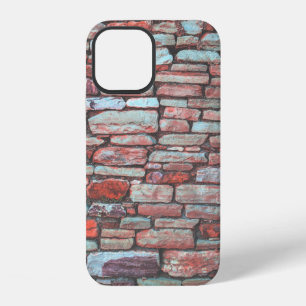 Red pavement bricked wall iPhone 12 case