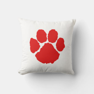 Red Paw  Coffee   Cushion