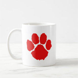 Red Paw Coffee Mug