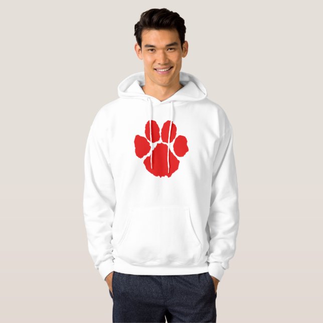 Red Paw Hoodie (Front Full)